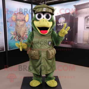 Olive Green Beret mascotte...