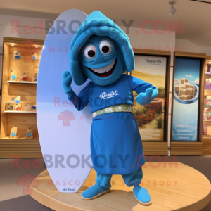 Blå Falafel maskot drakt...