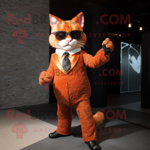 Rust Cat maskot kostume...