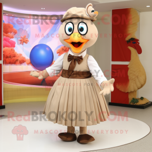 Beige Turkije mascotte...