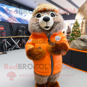 Orange Marmot mascotte...