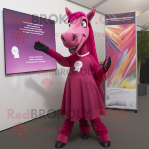 Magenta Horse mascotte...