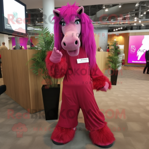 Magenta Horse maskot...