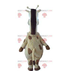 Giant yellow and brown giraffe mascot - Redbrokoly.com