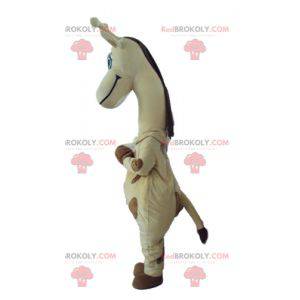 Gigante mascotte giraffa gialla e marrone - Redbrokoly.com