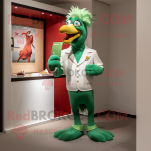 Green Rooster mascotte...