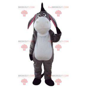 Eeyore ezel mascotte wit grijs en roze - Redbrokoly.com