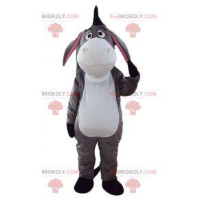 Eeyore donkey mascot white gray and pink - Redbrokoly.com