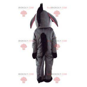 Eeyore donkey mascot white gray and pink - Redbrokoly.com