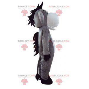 Eeyore burro mascote branco cinza e rosa - Redbrokoly.com
