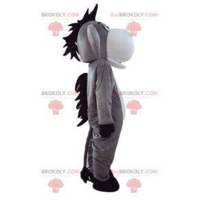 Mascotte d'âne de Bourriquet gris blanc et rose - Redbrokoly.com