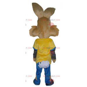 Famoso coniglio marrone mascotte Quicky di Nesquik -