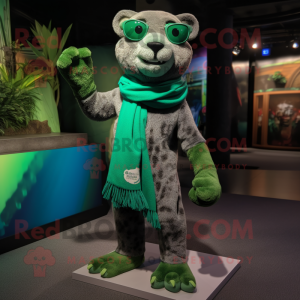 Green Panther mascotte...