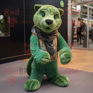 Green Panther mascotte...