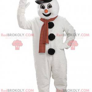 Riesiges Schneemannmaskottchen mit Hut - Redbrokoly.com