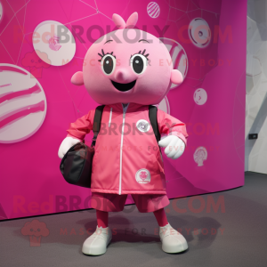 Pink Soccer Ball mascotte...