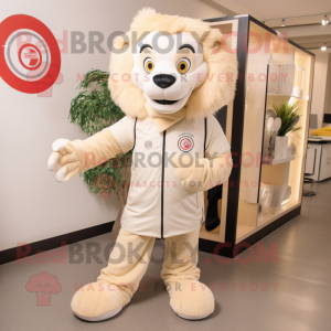 Cream Lion maskot...