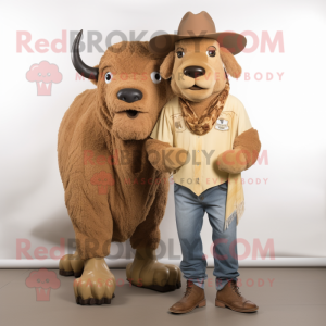 Tan Buffalo mascotte...