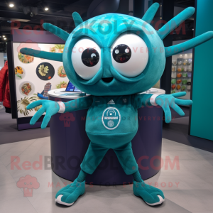 Teal Spider mascotte...