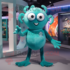 Teal Spider mascotte...