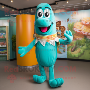 Teal Hot Dogs mascotte...