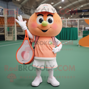 Peach Tennisketcher maskot...