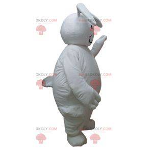 Mascotte de gros lapin blanc dodu et mignon - Redbrokoly.com