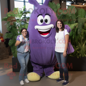 Lavendel aubergine maskot...