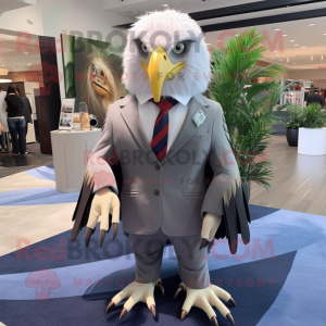 Grå Bald Eagle maskot...