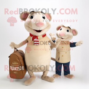 Beige Ratatouille maskot...