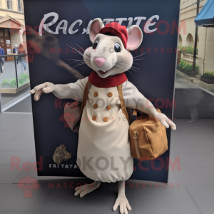 Beige Ratatouille maskot...