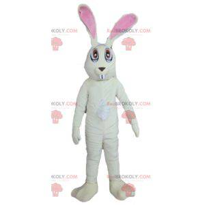 Very funny big white and pink rabbit mascot - Redbrokoly.com