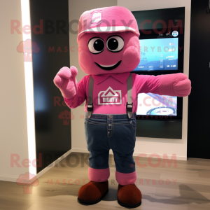 Pink Alliance maskot kostym...