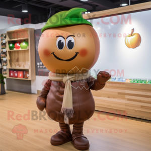 Brown Apple mascotte...