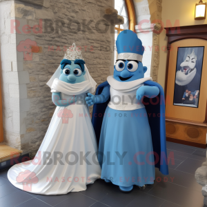 Blue Irish Castle maskot...