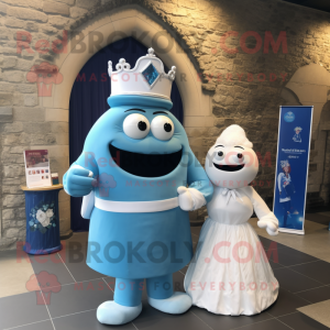 Blue Irish Castle maskot...