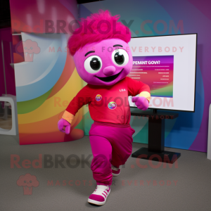 Magenta Rainbow maskot...