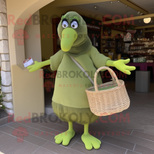 Olive Hens maskot kostume...