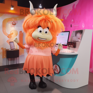 Peach Yak mascotte kostuum...