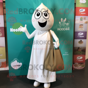 Hvit Falafel maskot drakt...