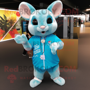 Cyan Chinchilla maskot...