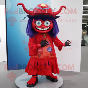  Demon maskot kostyme...