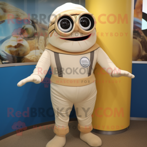 Beige Cyclops mascotte...