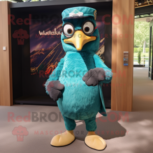 Teal Woodpecker mascotte...