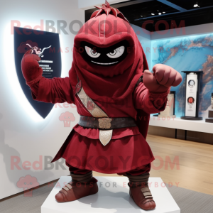 Maroon Samurai maskot...