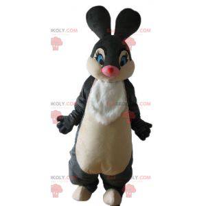 Mascote coelho preto e branco suave e elegante - Redbrokoly.com