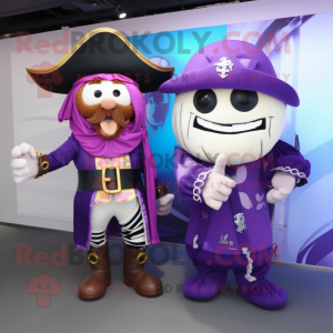 Lilla pirat maskot kostume...