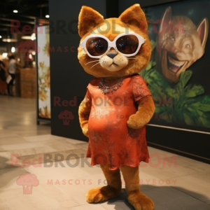 Rust Cat maskot kostume...