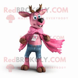 Kostium maskotki Pink Deer...