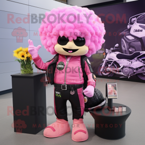 Roze bloemkool mascotte...